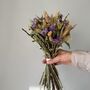 Purple Yellow Meadow Dried Bouquet, thumbnail 1 of 7