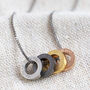 Men's Personalised Mixed Metal 'Family' Bead Necklace, thumbnail 5 of 12