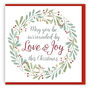 'Love And Joy' Christmas Cards 10 Pack, thumbnail 2 of 3