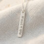 Personalised Recycled Silver Message Tag Necklace, thumbnail 2 of 12
