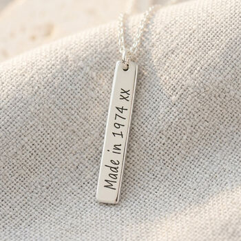 Personalised Recycled Silver Message Tag Necklace, 2 of 12
