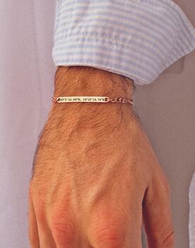 Rose Golden Personalised Chain Bracelet, 4 of 9