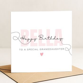 Name Birthday Card For A Special Granddaughter, 2 of 5
