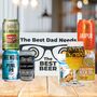 Best Dad Ipa Craft Beer Gift Set For Him With Glass And Snack, thumbnail 1 of 6