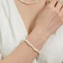 Alderley White Pearl Stretch Bracelet, thumbnail 1 of 3