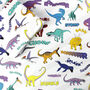 Dinosaur Words Wrapping Paper, thumbnail 1 of 3