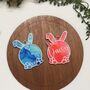 Personalised With Name Easter Bunny Basket Tags, thumbnail 1 of 8