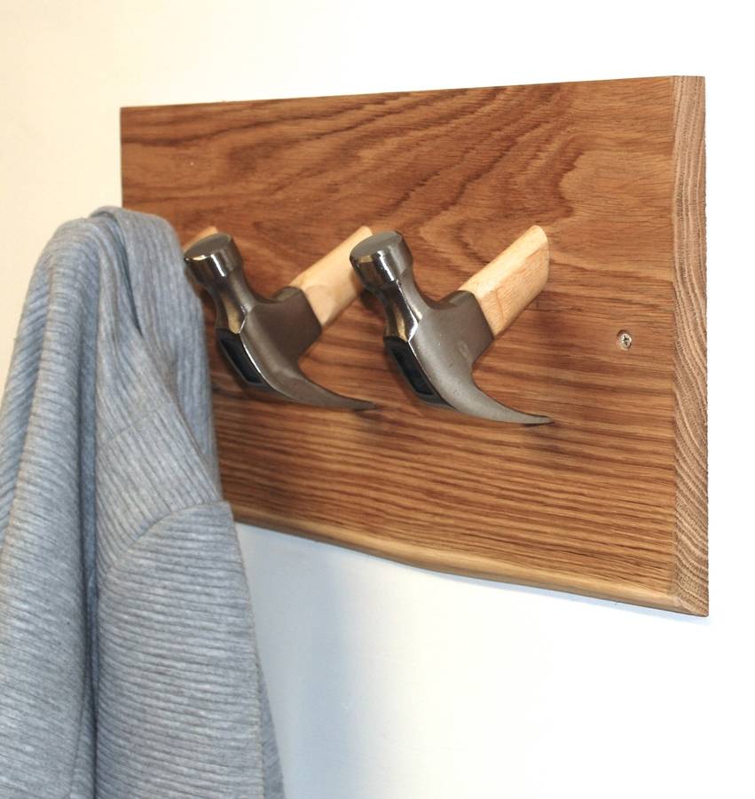 Hammer Head Coat Hooks By Bespoke & Oak Co. | notonthehighstreet.com