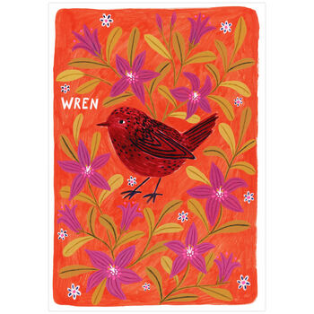 Wren Bird Art Poster, 2 of 4