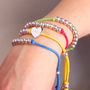 Personalised Charm Suede Friendship Bracelet, thumbnail 4 of 10