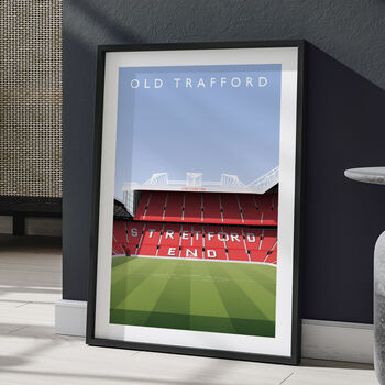 Manchester United Old Trafford From Centre Circle Print, 3 of 6