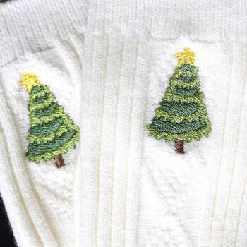 Cashmere Wool Christmas Bed Socks Gift Set, 8 of 9