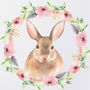 New Baby Personalised Bunny Rabbit Art Print, thumbnail 2 of 3