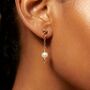 Pearl Drop Gold Plated Tarnish Free Stud Earrings, thumbnail 1 of 4