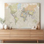 Canvas Classic Map Of The World, thumbnail 1 of 7