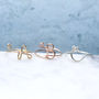 Initial Delicate Personalised Letter Ring, thumbnail 5 of 6