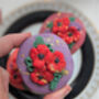 Hand Decorated Poppy Letterbox Biscuit Trio, thumbnail 2 of 6