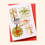Illustrated Vintage Presents Christmas Card, thumbnail 2 of 3