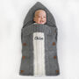 Personalised Knitted Baby Stroller Wrap, thumbnail 2 of 7