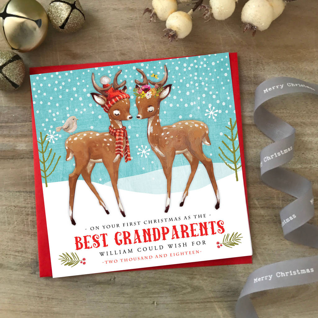 Personalised To My Grandparents 1st Christmas Card By Farrah &amp; Eve Paper Co