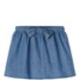 Becky Dotted Denim Skirt, thumbnail 2 of 4