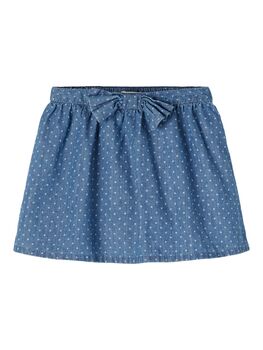 Becky Dotted Denim Skirt, 2 of 4