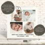 First Father's Day Personalised Photo Collage Card, thumbnail 2 of 5