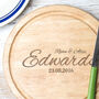 Personalised Anniversary Round Cheese Board, thumbnail 1 of 6