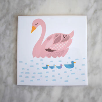 The Ugly Duckling Ceramic Tile, 2 of 3
