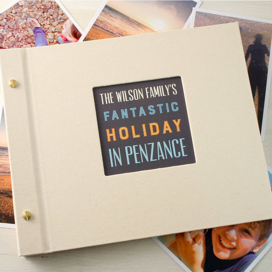 Personalised Holiday Photo Album By Made by Ellis