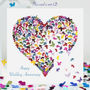 Butterfly Wedding Anniversary Kaleidoscope Heart Card, thumbnail 1 of 12