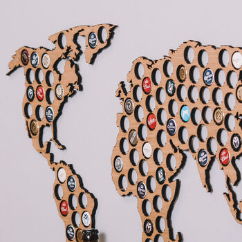 Beer Cap World Map, 2 of 4