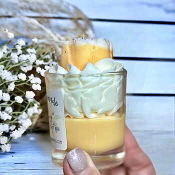 Handmade Candle Peony Votive Whipped Wax Gift For Her Birthday Gift With Box, 2 of 9