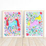 Lilac Unicorn Nursery Print Set – Set Of Two Or Three Whimsical Wall Art Prints, thumbnail 5 of 12