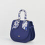 Blue Agnes Top Handle Saddle Bag, thumbnail 7 of 9