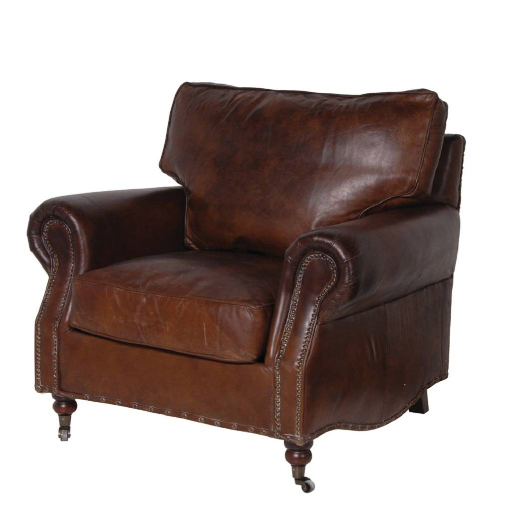 Crumple Leather Armchair