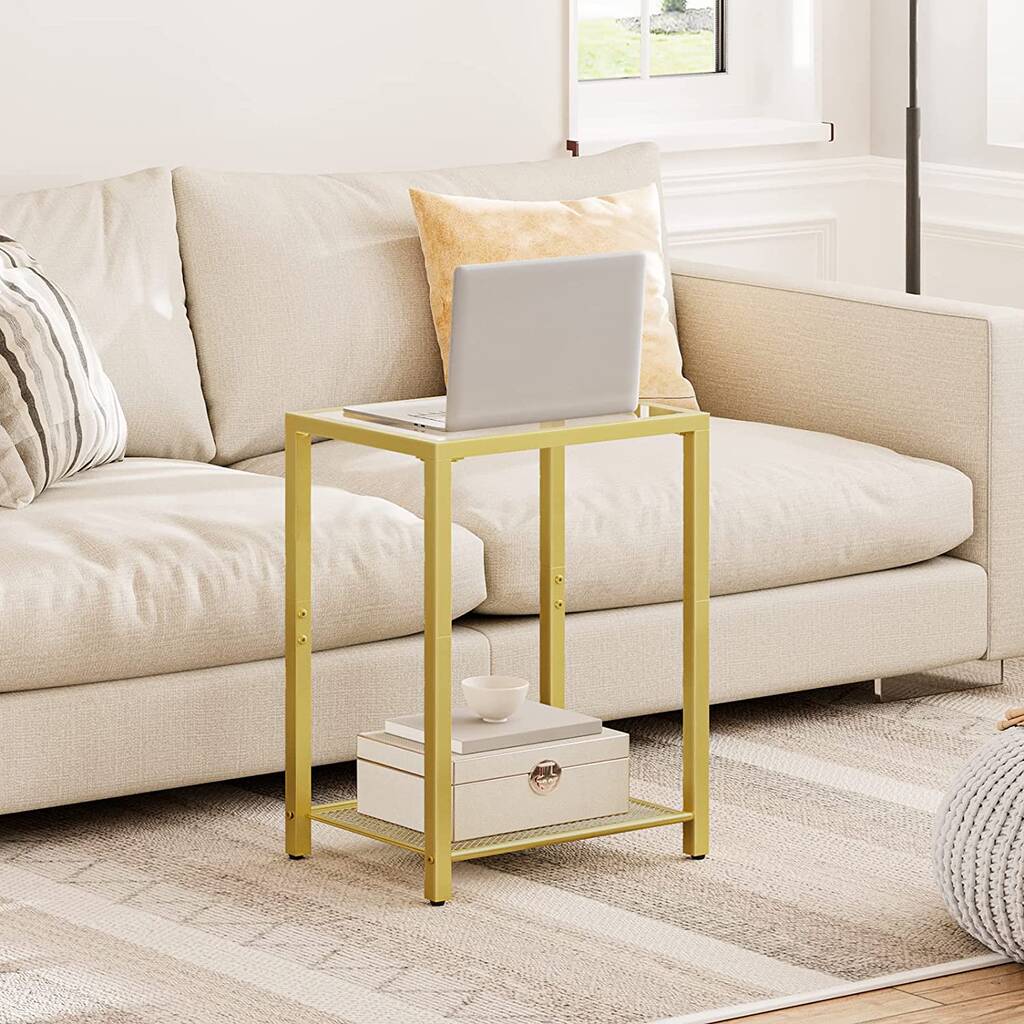 Gold Side Table Bed Side Table Glass Sofa Side Table By Momentum