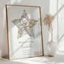 Welcome To The World Ordnance Survey Landranger Personalised Map Print New Baby Gift, thumbnail 2 of 12