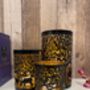 Stag Pillar Candle Holder 20cm Black And Gold Metal Gift, thumbnail 8 of 11
