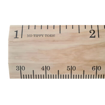 Original Natural Wood Height Chart Ruler, 6 of 6