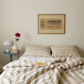 Ticket To A Good Life Personalised Wedding Gift Print, 3 of 12