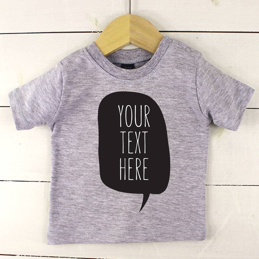 t shirt with personalised