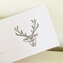 Handmade Stag Birthday Card, thumbnail 3 of 5