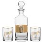 Gold Decanter And Exotic Tumblers Gift Set, thumbnail 2 of 10