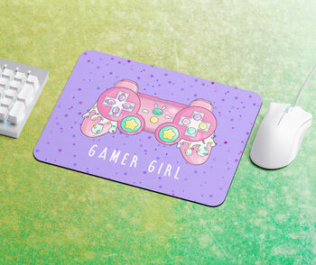 Personalised Kawaii Girl Gamer Mouse Mat, 3 of 4