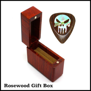 Punisher Indian Chestnut Guitar Pick In A Gift Box, 8 of 9