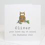 First Day Of School Wise Owl Card, thumbnail 1 of 4