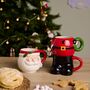 Set Of Three Santa Stacking Mugs, thumbnail 2 of 4