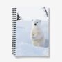A5 Spiral Notebook Featuring A Polar Bear Cub, thumbnail 1 of 2