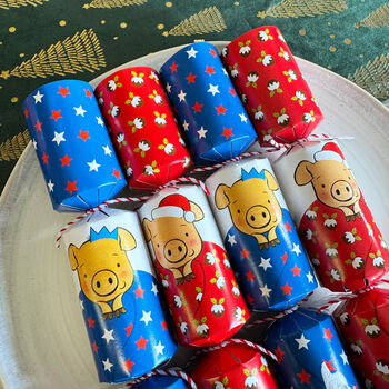 Six Pigs In Blankets Game Christmas Crackers Set, 3 of 6